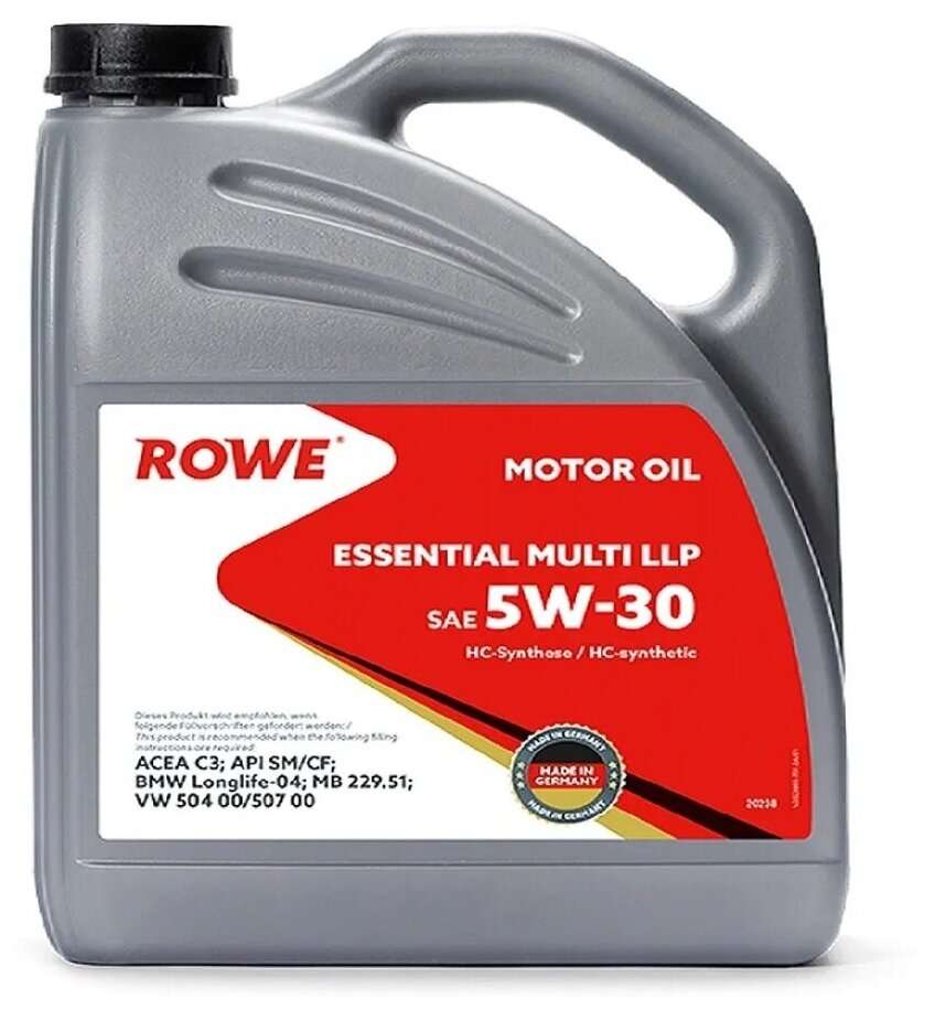Моторное масло ROWE ESSENTIAL MULTI LLP SAE 5W-30 1л