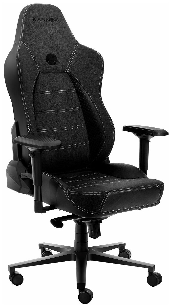 Премиум игровое кресло KARNOX DEFENDER DR -ткань, dark grey - фотография № 3