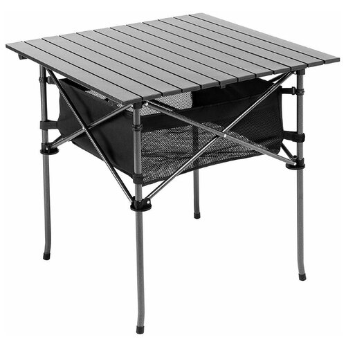 Стол складной 70x70x70см с отделом под посуду столешница алюминий (PR-MC-606) PR (, 70x70x70см)