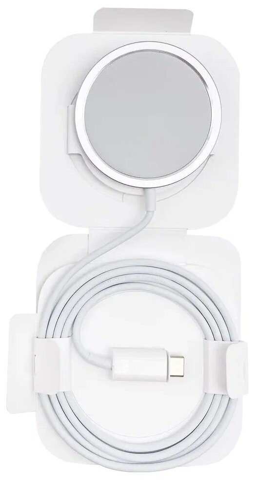 Зарядное устройство беспроводное Apple MagSafe MHXH3ZE/A (белый) - фото №3