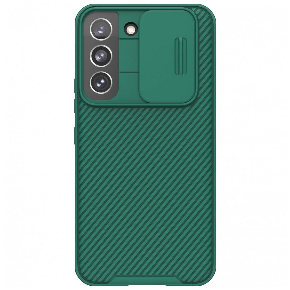 Накладка Nillkin CamShield Pro Case с защитой камеры для Samsung Galaxy S22 зеленый