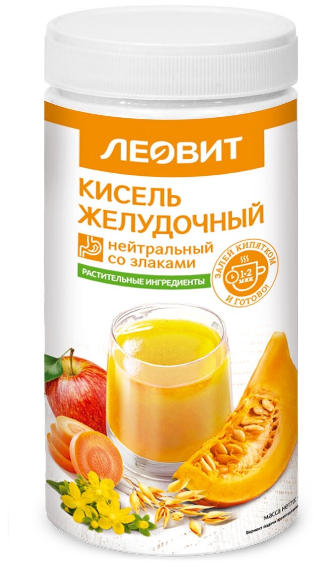 Леовит Кисель Желудочный нейтральный. Банка 400 г.