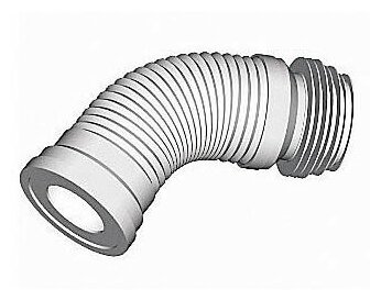 Фановая труба для унитаза Alca Plas гофровая, белая (A97) - фотография № 3