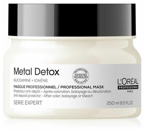 Маска для волос восстанавливающая LOreal Professional Metal Detox для окрашенных волос