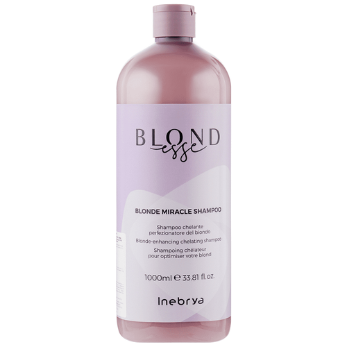 Шампунь для оттенков блонд Blonde Miracle Shampoo Inebrya, 1000 мл кондиционер двухфазный для оттенков блонд bi phase blonde miracle inebrya 200 мл