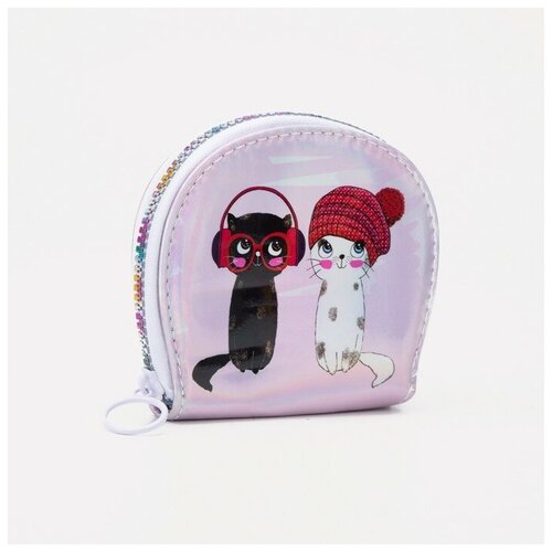 фото Кошелёк на молнии, цвет серебряный нет бренда