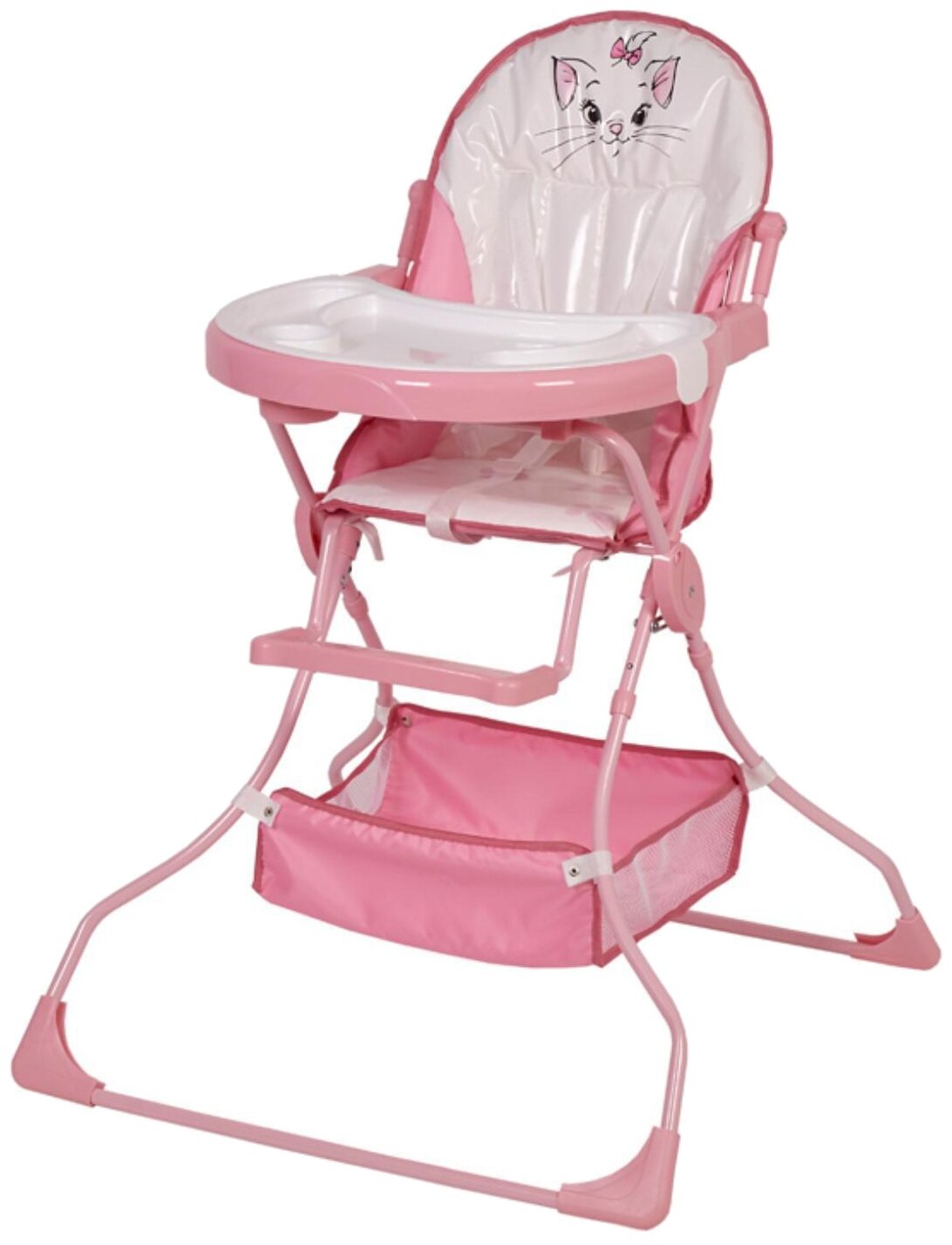 Стульчик для кормления Polini kids Disney baby 252 Кошка Мари, розовый 5505658