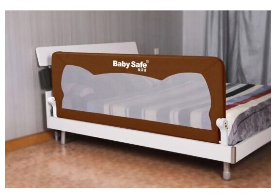 Барьер защитный Baby Safe ушки 180х66 коричневый