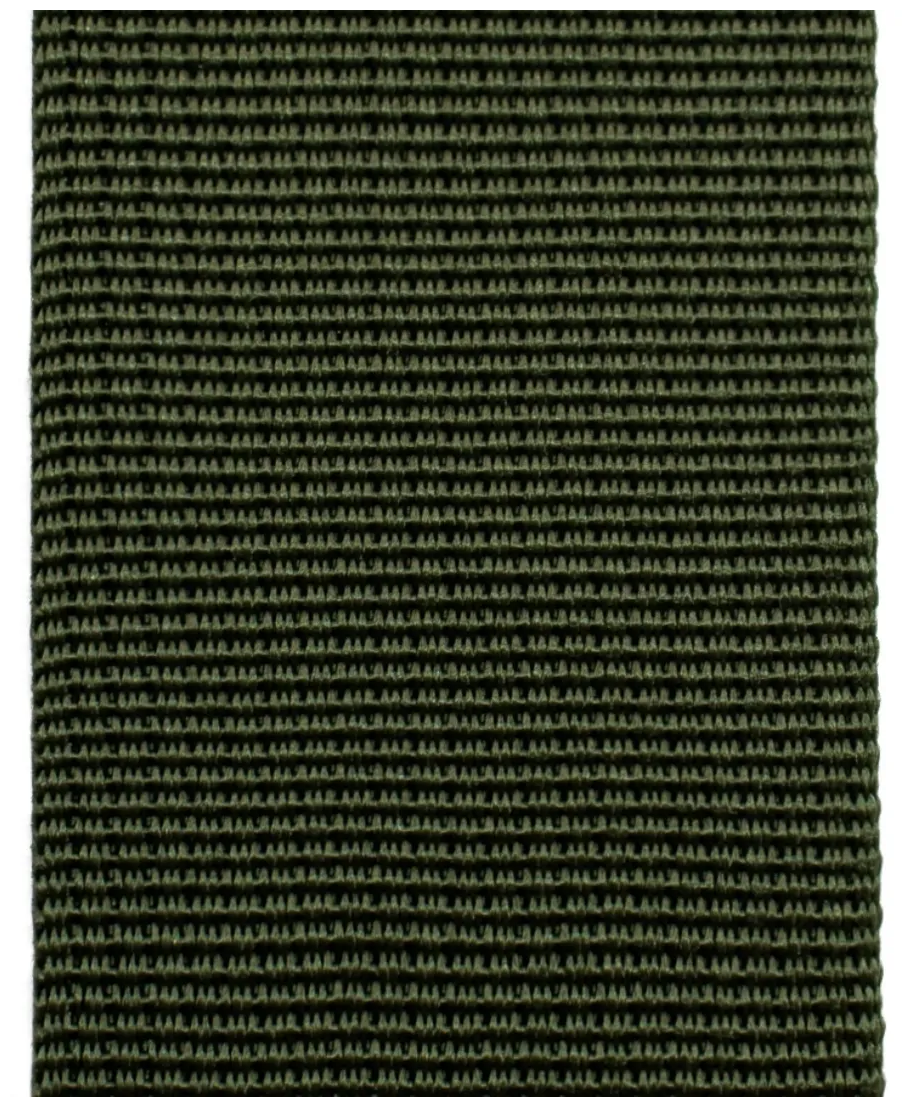 Стропа текстильная ременная лента, ширина 38 мм, хаки, длина 3м (плетение 300Д)