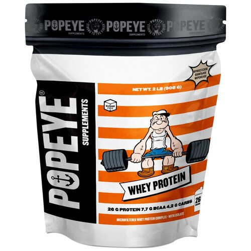 Протеин POPEYE Whey Protein 908g Bag (Французское ванильное мороженое) протеин popeye supplements whey protein 908 грамм французское ванильное мороженое