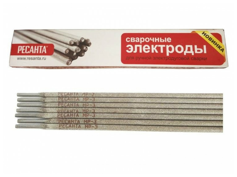 Сварочный электрод РЕСАНТА МР-3 Ф40 Пачка 1 кг