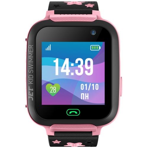 Детские умные часы JET Kid Swimmer 40 мм GPS + Cellular, розовый