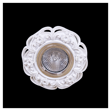 Светильник потолочный для натяжных потолков Reluce 05086-9.0.001YES Белый MR16 G5.3 украшен цветочками