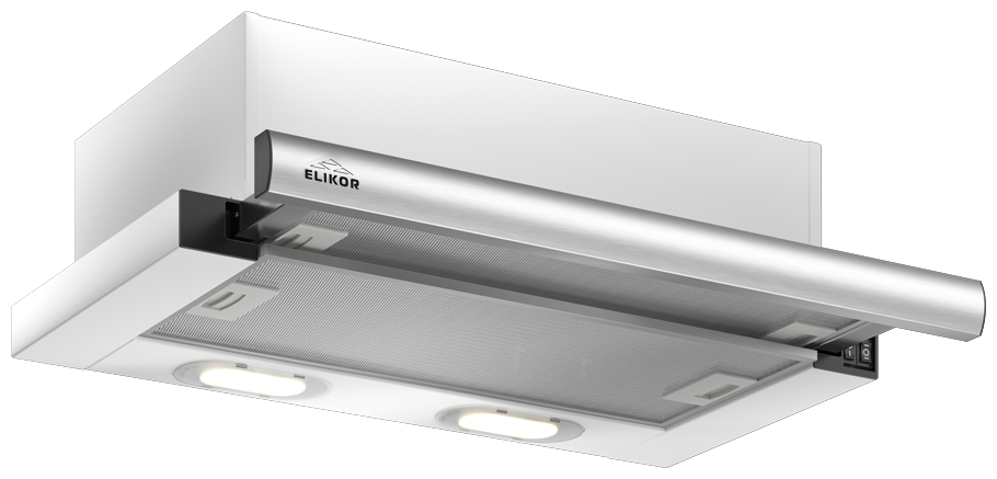 Вытяжка кухонная ELIKOR интегра 60П-400-В2Л-белый нерж.