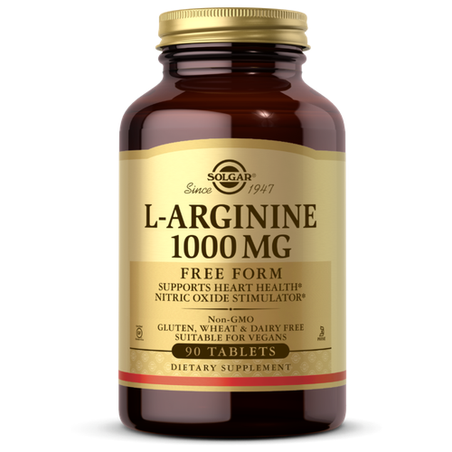 Solgar L-Arginine 1000 mg Tablets, 90 таб. биодобавка l аргинин l arginine 1000 mg 90 таблеток