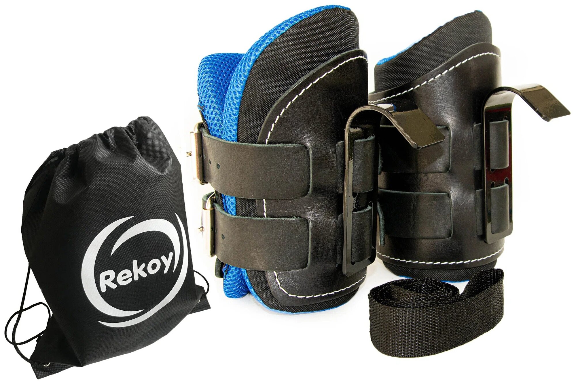 Ботинки гравитационные (инверсионные) кожаные с MicroFiber-подкладкой ReKoy FG19B, лямка страховочная, рюкзак на шнурках
