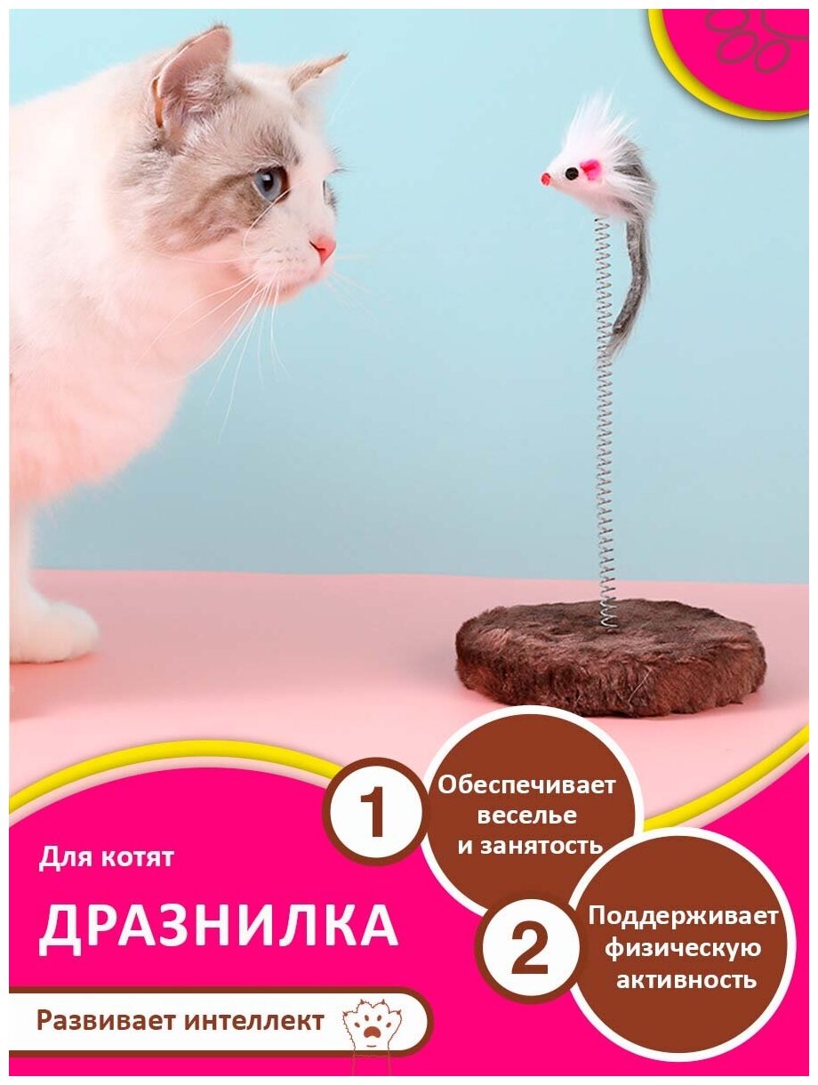 Дразнилка для кошек интерактивная игрушка для кота зоотовары для животных