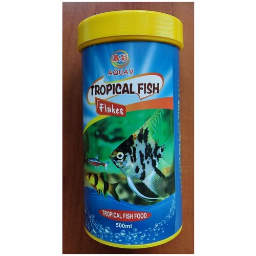 Корм для аквариумных рыб всех видов хлопья 500 мл