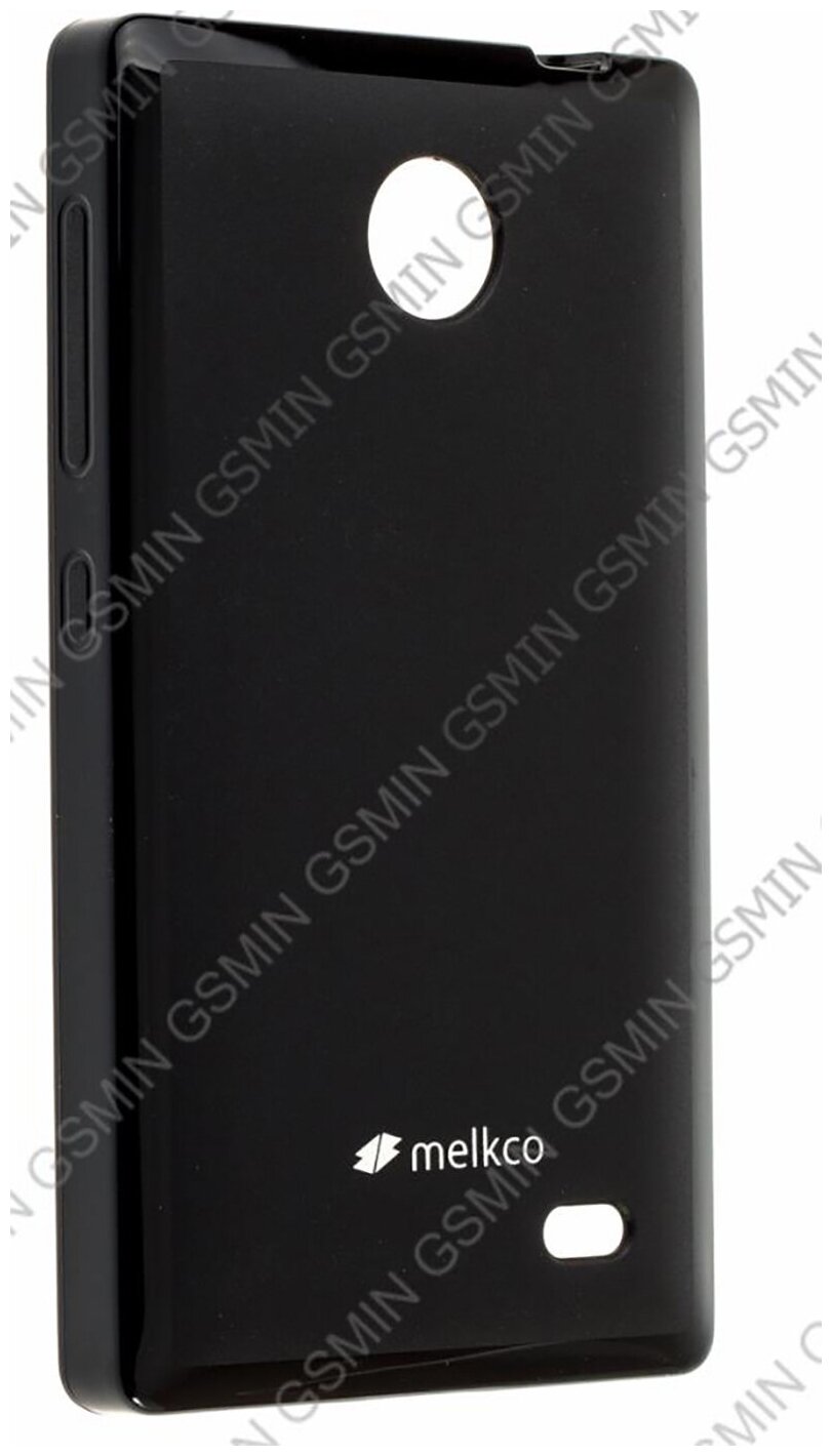 Чехол силиконовый для Nokia X Dual Sim Melkco Poly Jacket TPU (Black Mat)