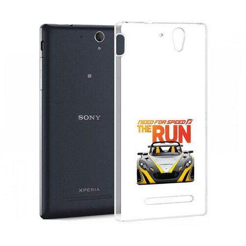 Чехол задняя-панель-накладка-бампер MyPads гонка для Sony Xperia C3/C3 Dual Sim противоударный