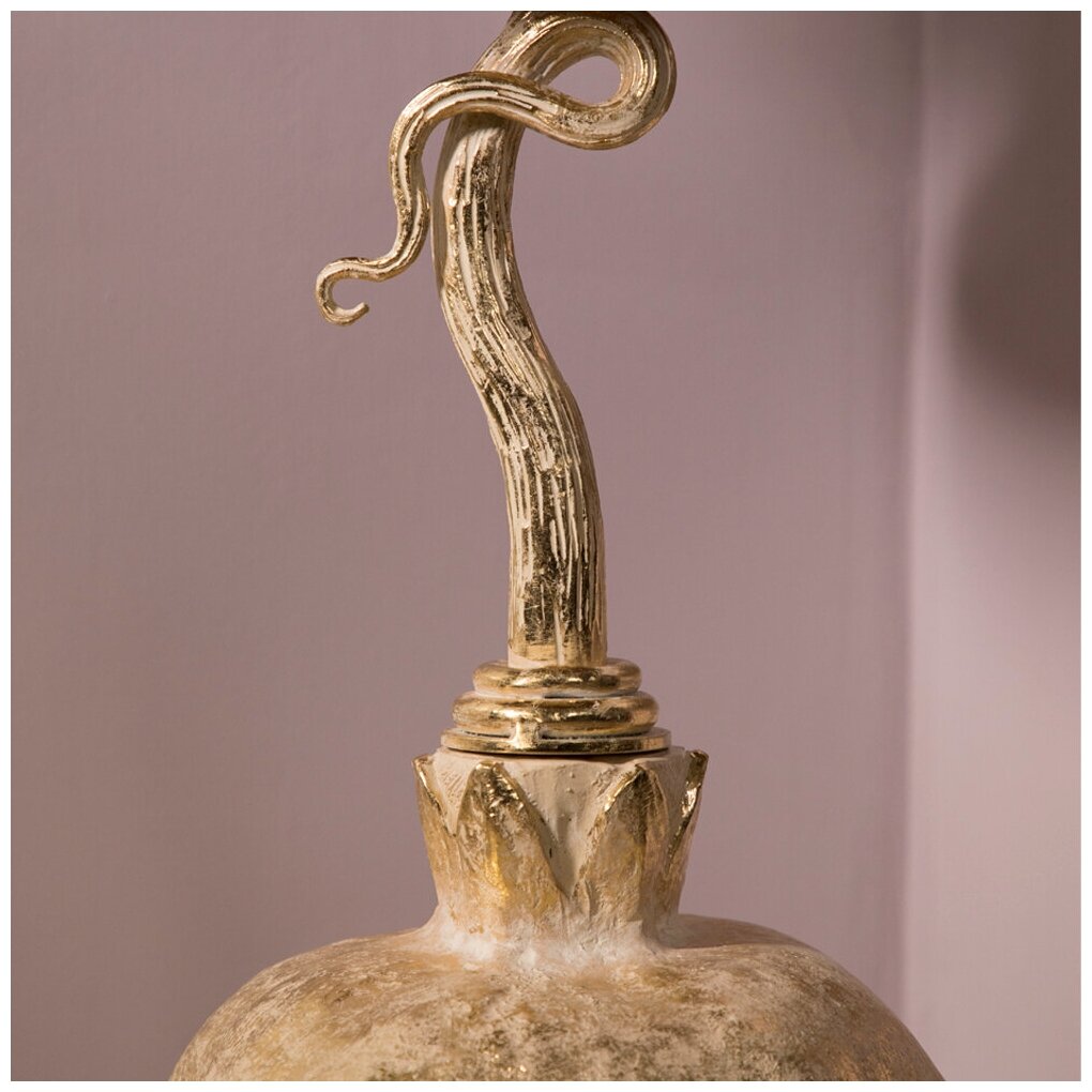 Столик декоративный Жемчужный гранат Айвори Мраморное золото - фотография № 7