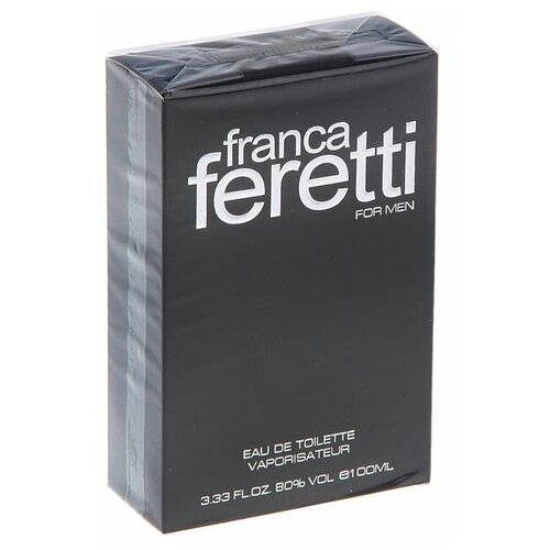Туалетная вода мужская Franca Feretti Black, 100 мл