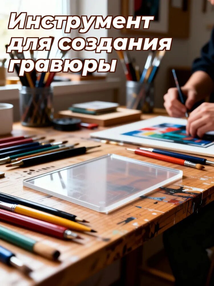 Гелевая печатная пластина из силиконового геля для художественного творчества детей
