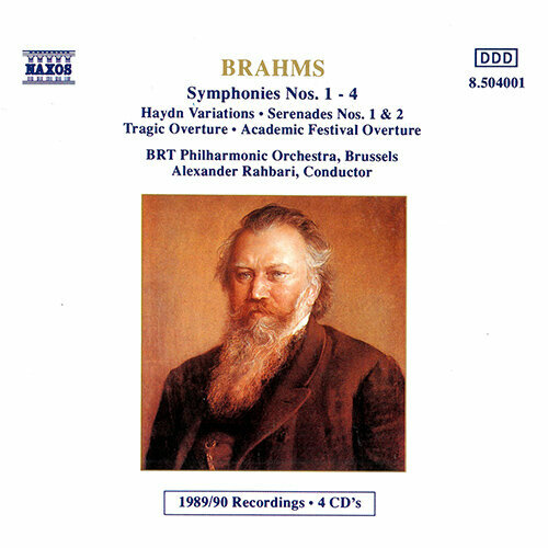 Brahms - Symphonies 1-4 Box- Naxos CD Deu (Компакт-диск 4шт) 