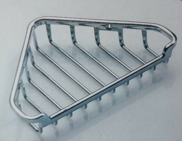 фото Полка угловая металлическая, сетка для ванной и кухни. Производство Ekaplast (Польша)