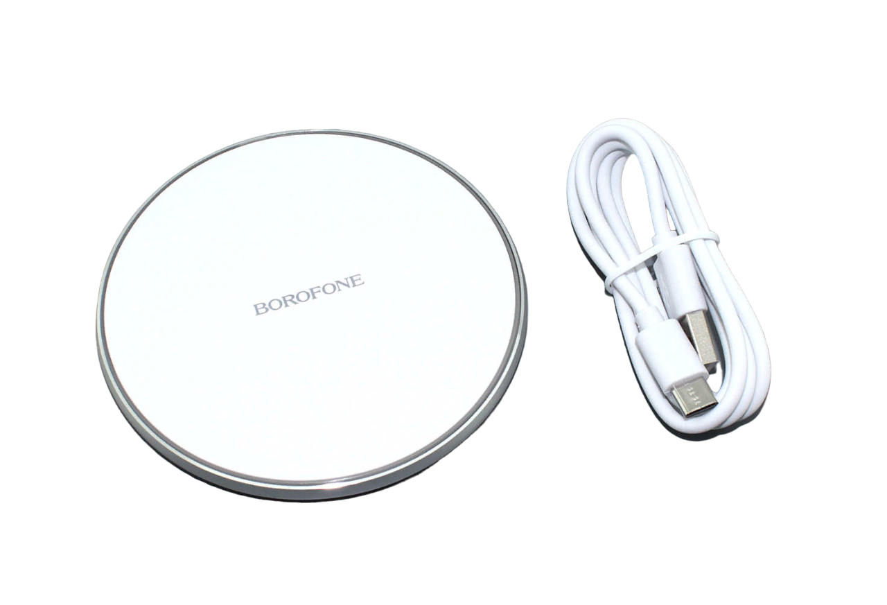 Беспроводная зарядка Borofone BQ3 Pro, 15Вт, серебро