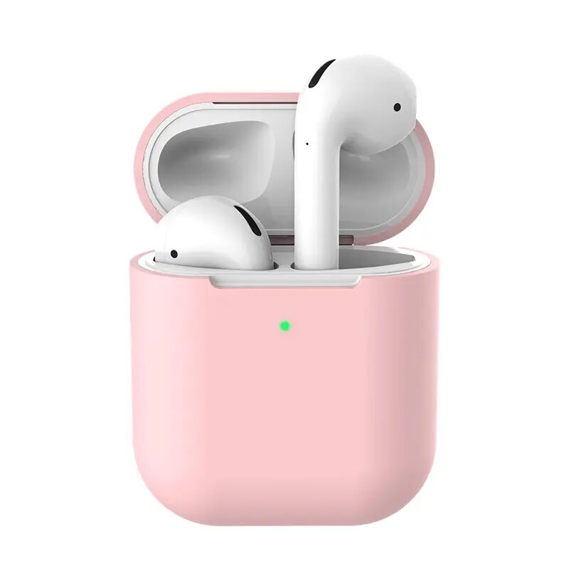 Чехол силиконовый для Airpods 2, розовый (16)