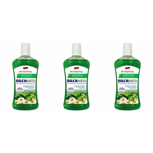 Silcamed Ополаскиватель для полости рта Natural Extract, 500 мл, 3 шт