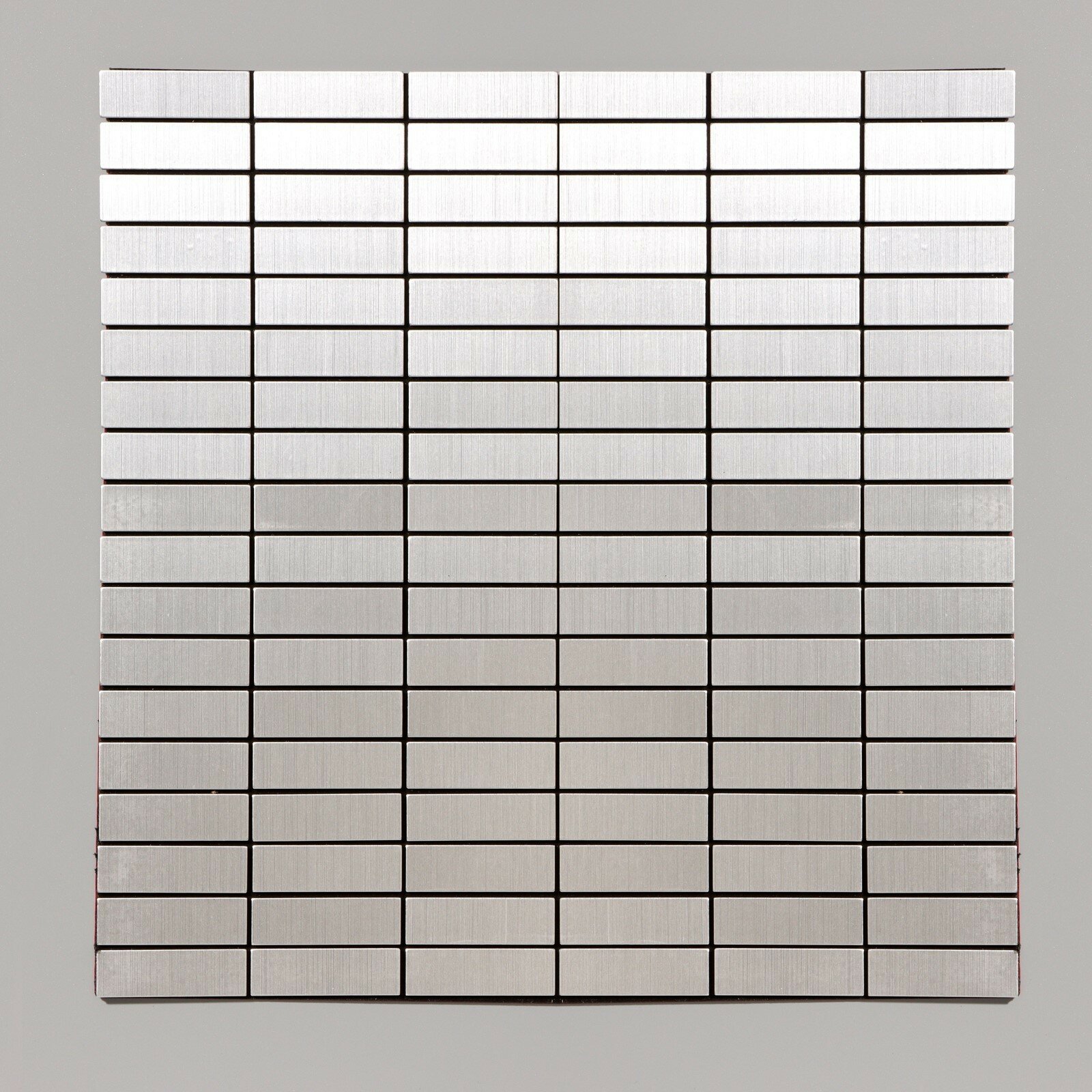 фото Панель самоклеящаяся 30*30см мозаика плитка серебристая