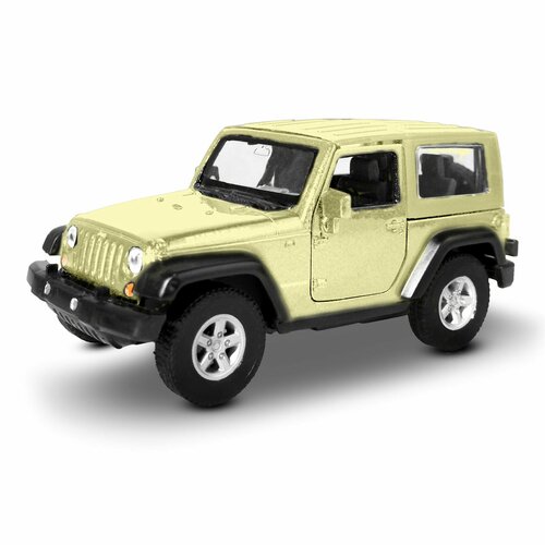 Машинка WELLY 2007 JEEP WRANGLER RUBICON Белый / модель машины 1:38 с пружинным механизмом машинка welly 2007 jeep wrangler rubicon зеленый модель машины 1 38 с пружинным механизмом