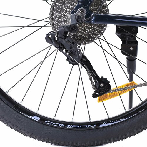 Велосипед взрослый алюминиевый горный 275 дюймов 10-скоростей на рост 170-185см COMIRON SYSTEM втулки на промподшипниках синий индиго полар азур 2300000₽