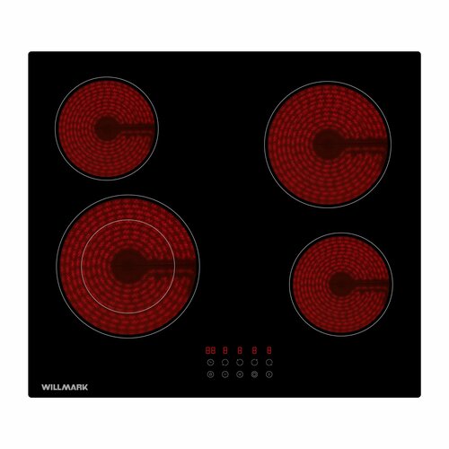 Стеклокерам вар поверхность WILLMARK WCH-4602R 60см тайм блок поверх автооткл9уров мощ dual zone 1449900₽