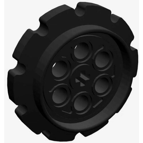 Ведущее колесо, каток гусеницы Technic 57519 Tread Sprocket Wheel Large (Черный) 10 штук детали каток опорный ременное колесо 4185 2815 wedge belt wheel black tire technic 10 штук