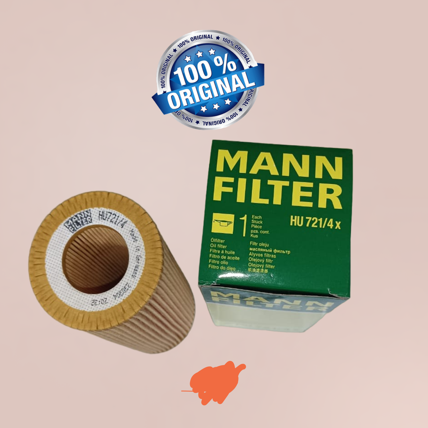 Фильтр масляный MANN-FILTER HU721/4X, BMW