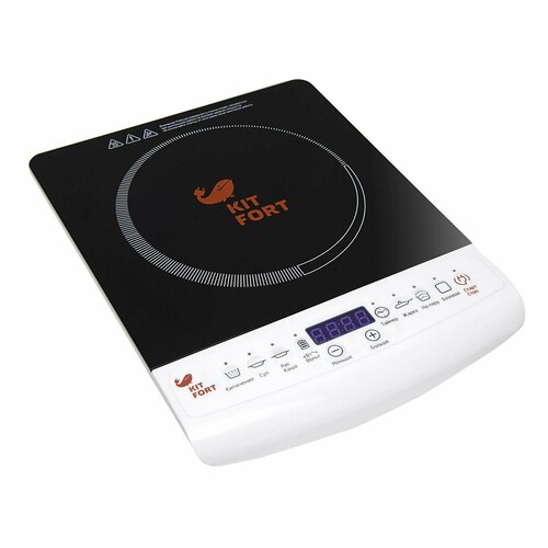 Плитка индукционная KT-101 2000 Вт 6 программ 10 режимов таймер белая 780500₽