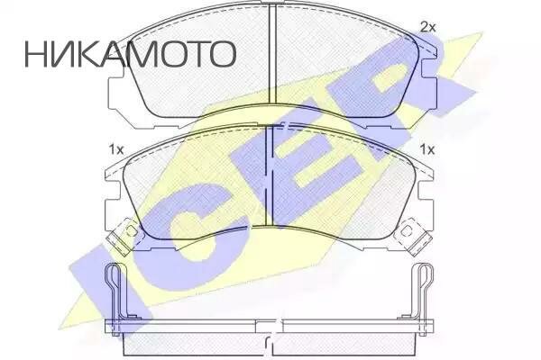 ICER 140979 Тормозные колодки