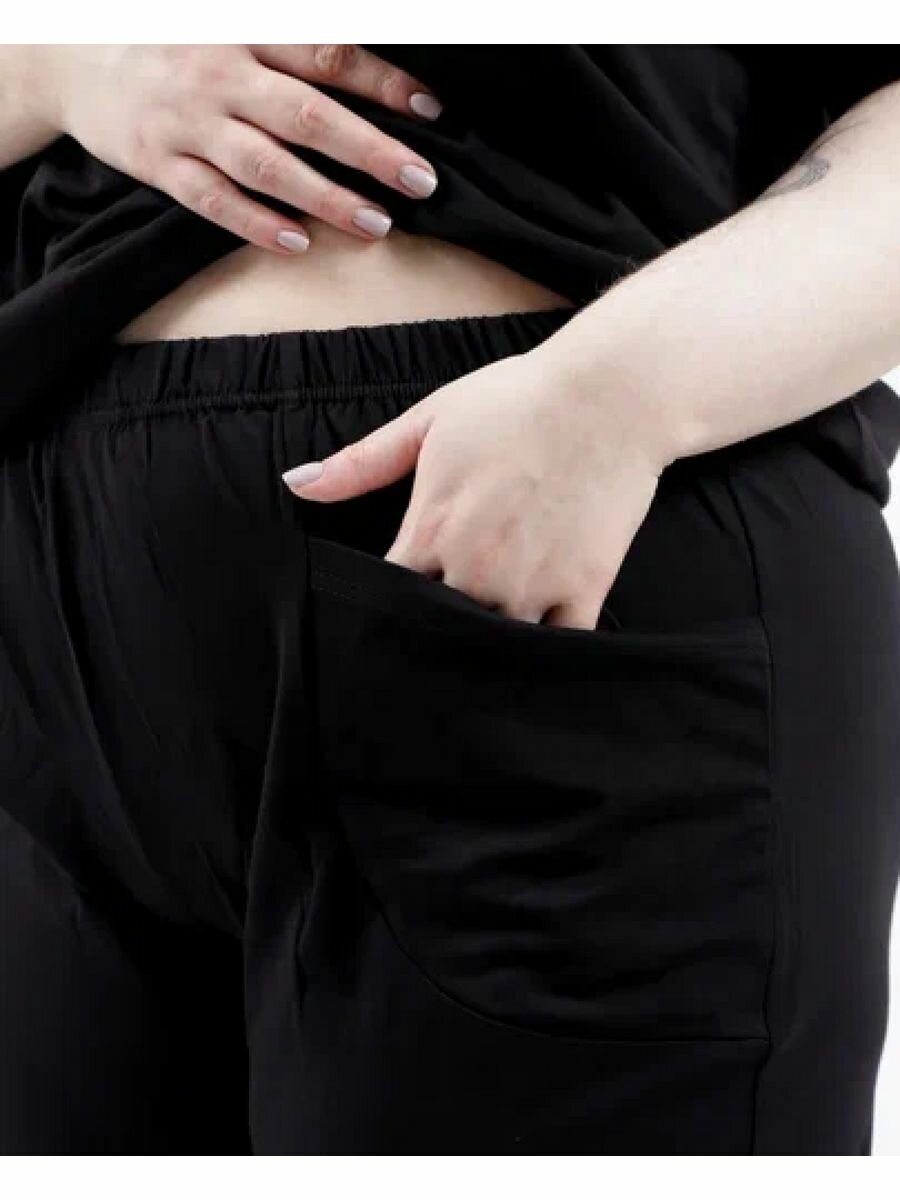 Капри FORLIKE, размер 52, черный — фото 1