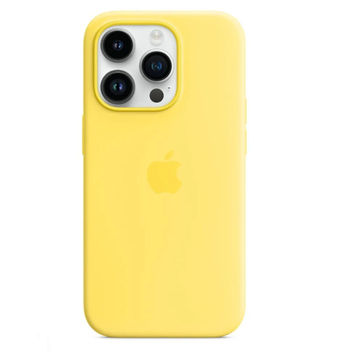 Чехол Силиконовый с цветной анимацией для iPhone 13 Pro, Slicone Case MagSafe/ желтый