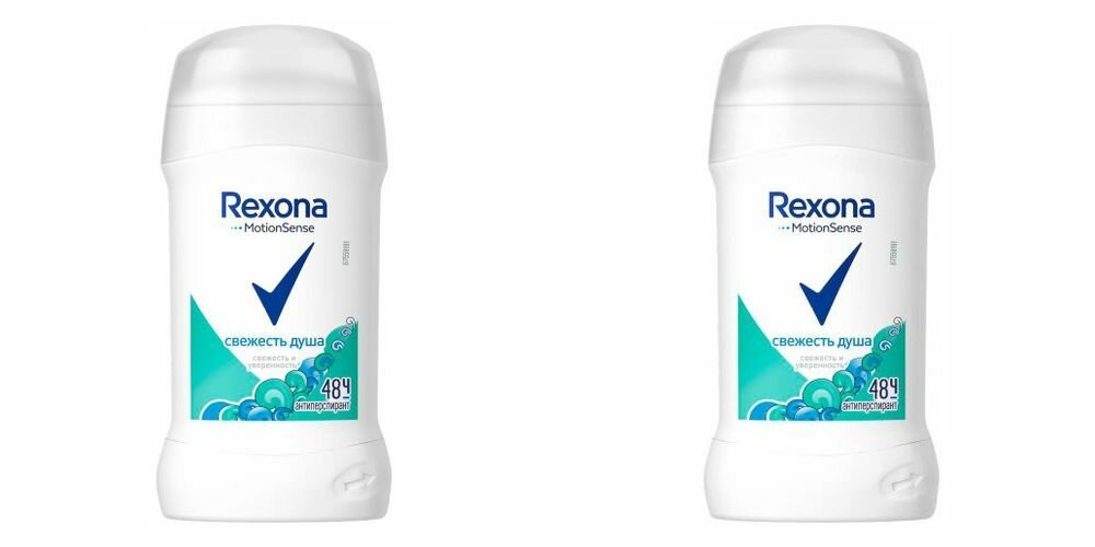 Rexona Дезодорант-антиперспирант Свежесть душа, 30 мл, 2 уп