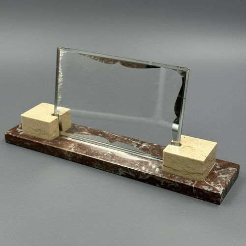 Рамка для фотографии на каменном основании, стекло, камень, Западная Европа