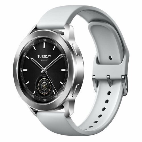 смарт часы infinix xw1 40мм 1 83 серебристый серый [10311753] Смарт-часы Xiaomi Watch S3 Silver (BHR7873GL)