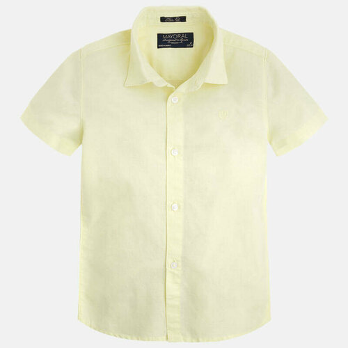 Рубашка Mayoral, размер 104 (4 года), желтый рубашка mayoral размер 104 4 года синий
