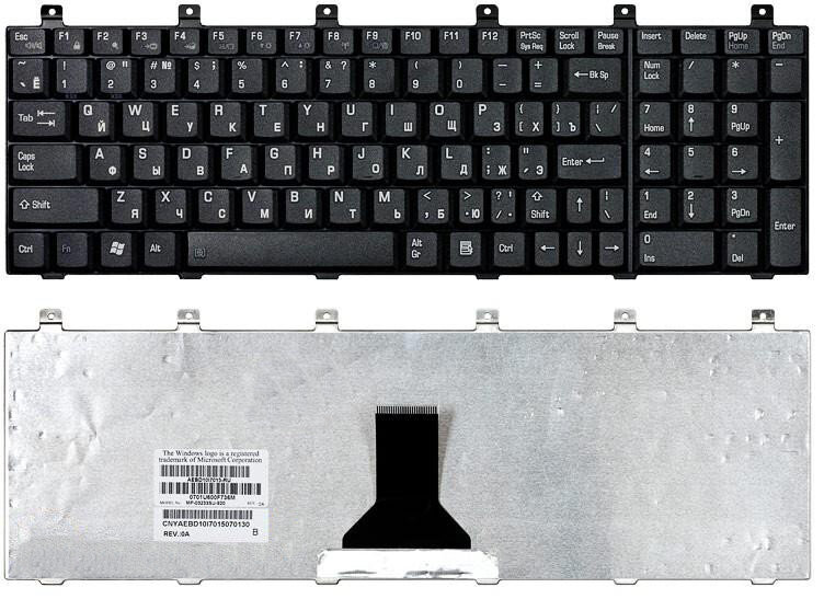 Клавиатура для Toshiba Satellite P105 черная