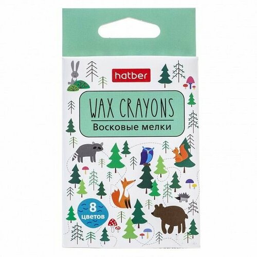 Восковые мелки 8цв Deep Forest 3штуки 252₽