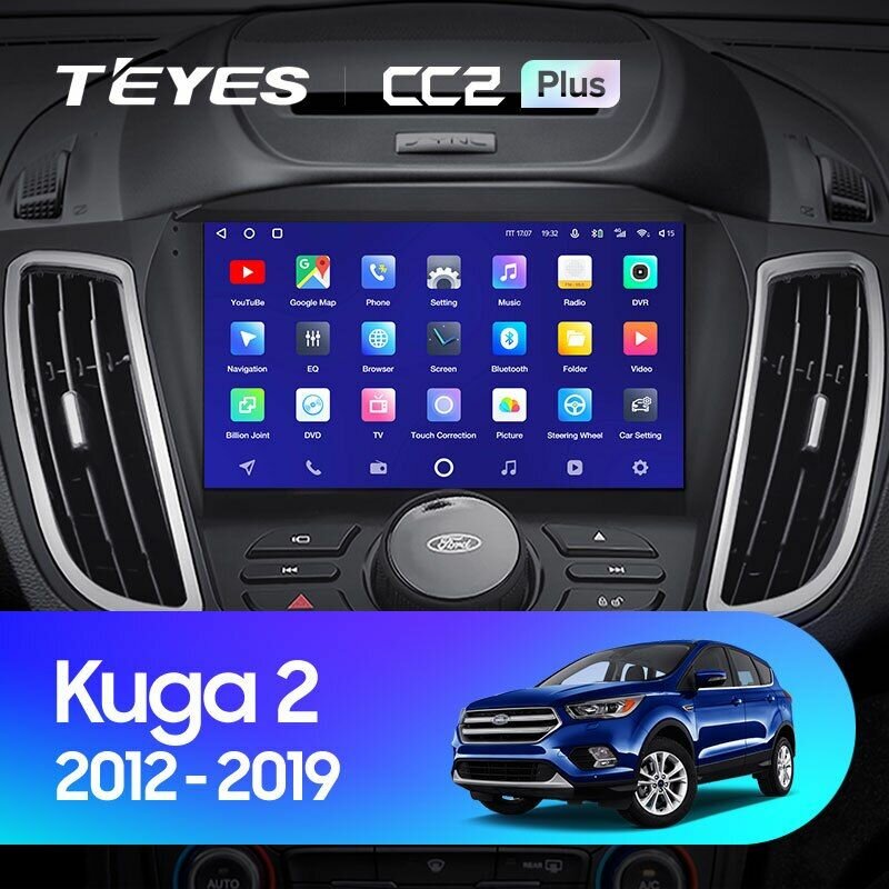 TEYES Магнитола CC2 Plus 4 Gb 9.0" для Ford Kuga 2 Escape 3 Вариант комплектации A 2012-2019 Вариант комплектации F1 - Для авто без монитора 64 Gb