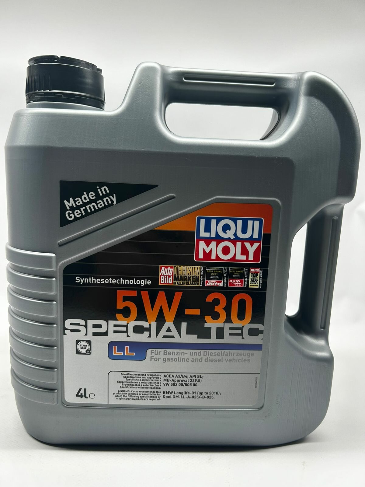 Liqui Moly Special Tec LL 5w30 HC-синтетика, 4 литра